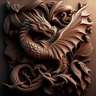 3D model dragon (STL)